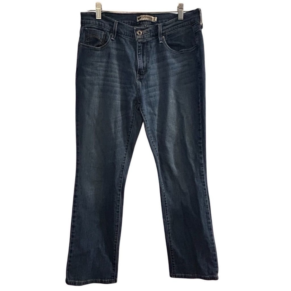 Levi's Women's 505 Straight Leg Jeans Blue Size 10 Mid Rise Stretch